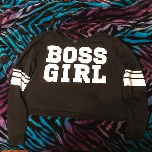 Rue 21 “Boss Girl” crop sweater